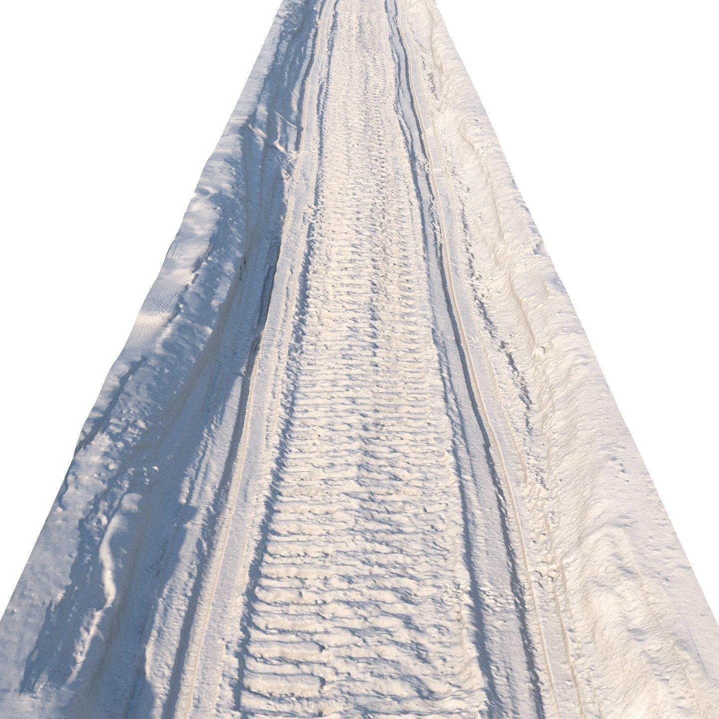 Winter snowmobile road 02 - 8 meters 3D model_2