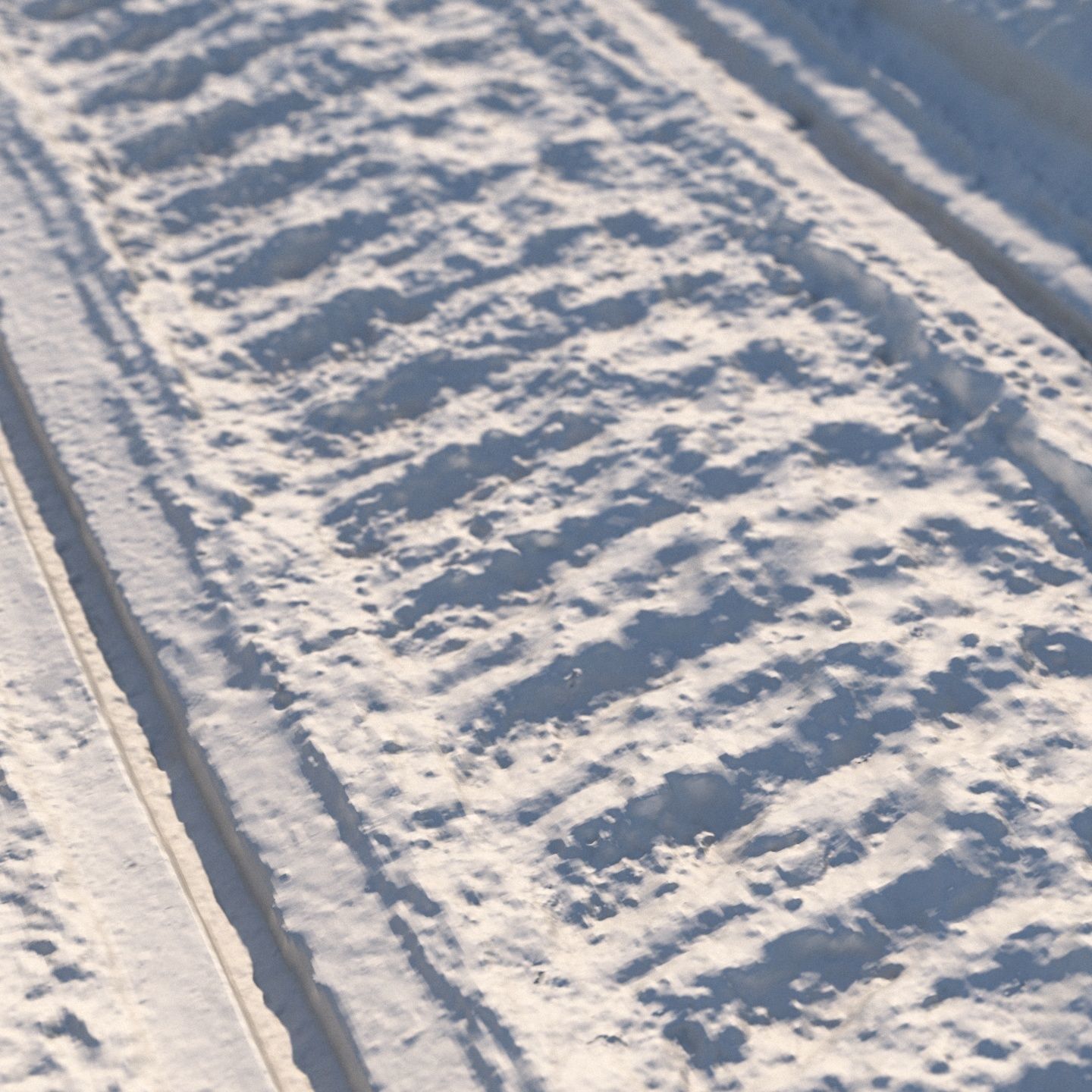 Winter snowmobile road 02 - 8 meters 3D model_4