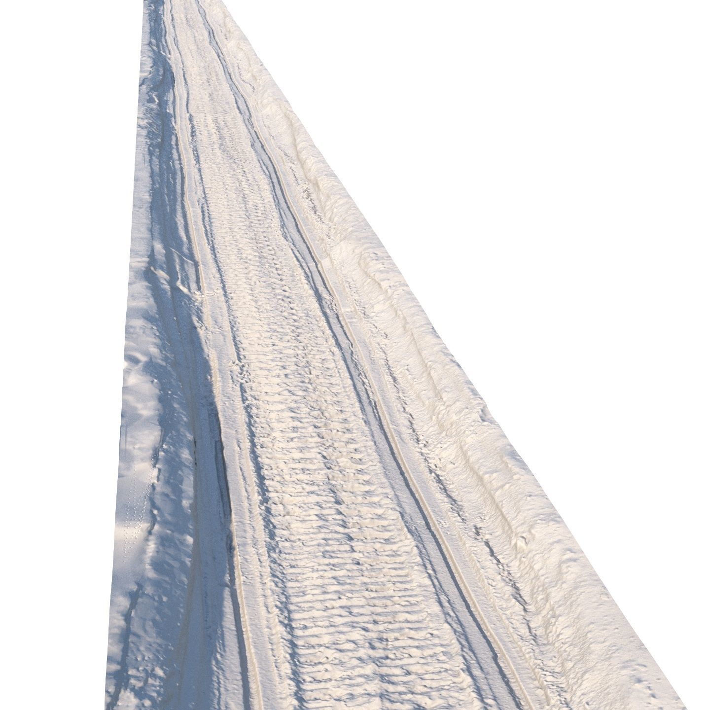 Winter snowmobile road 02 - 8 meters 3D model_3