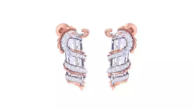 Women Earring 3dm STL OBJ FBX Renders Details 3D print model Women Earring 3dm STL OBJ FBX Renders Details 3D print model