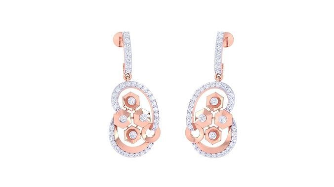 Women Long Earring 3dm STL OBJ FBX Renders Details 3D print model