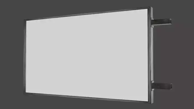 Rusty Two-Sided Billboard 3D model