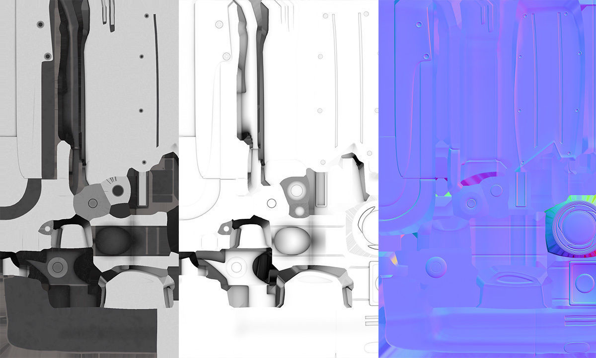 Sci Fi Combat Recon Drone Low-poly 3D model_11