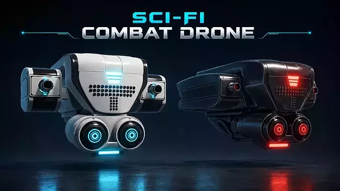 Sci Fi Combat Recon Drone