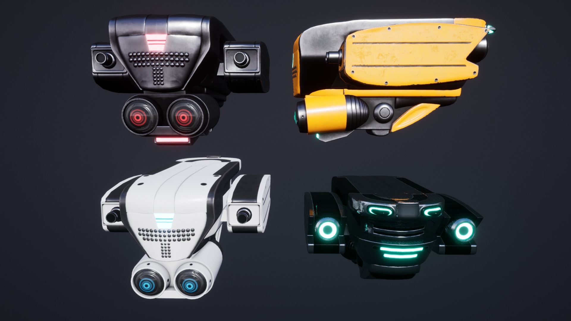 3D model Sci Fi Combat Recon Drone VR / AR / low-poly | CGTrader