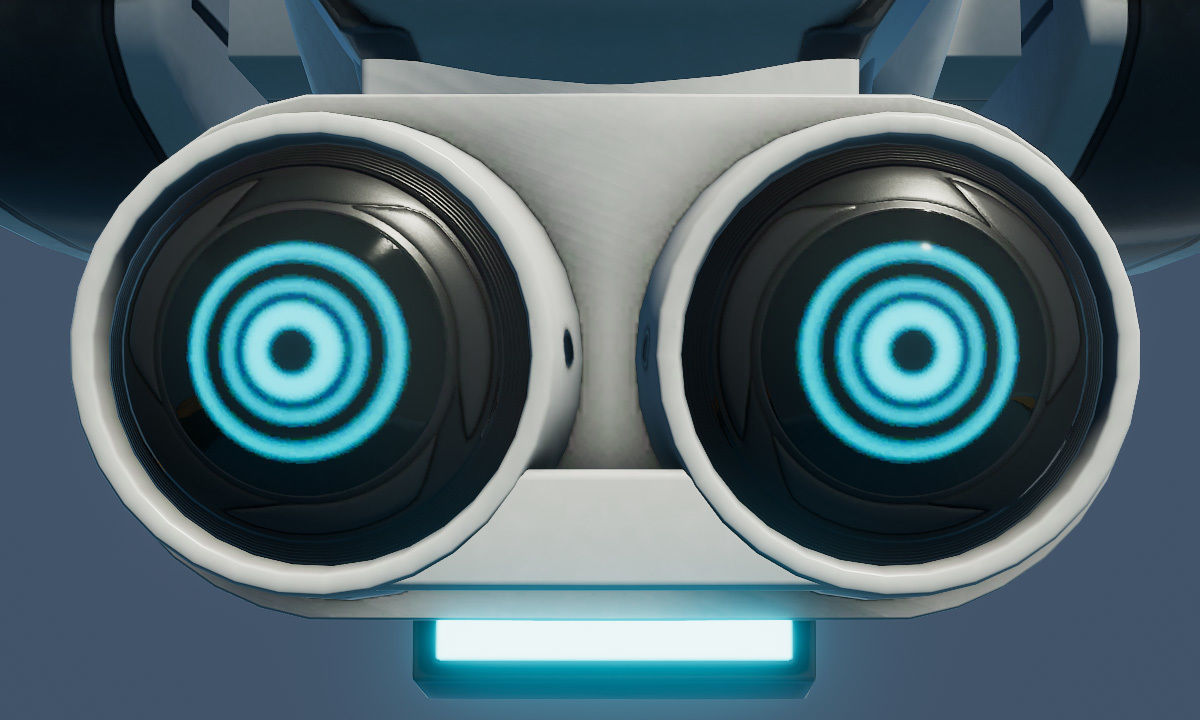 Sci Fi Combat Recon Drone Low-poly 3D model_9