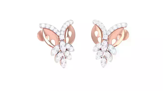 Women Long Earring 3dm STL OBJ FBX Renders Details