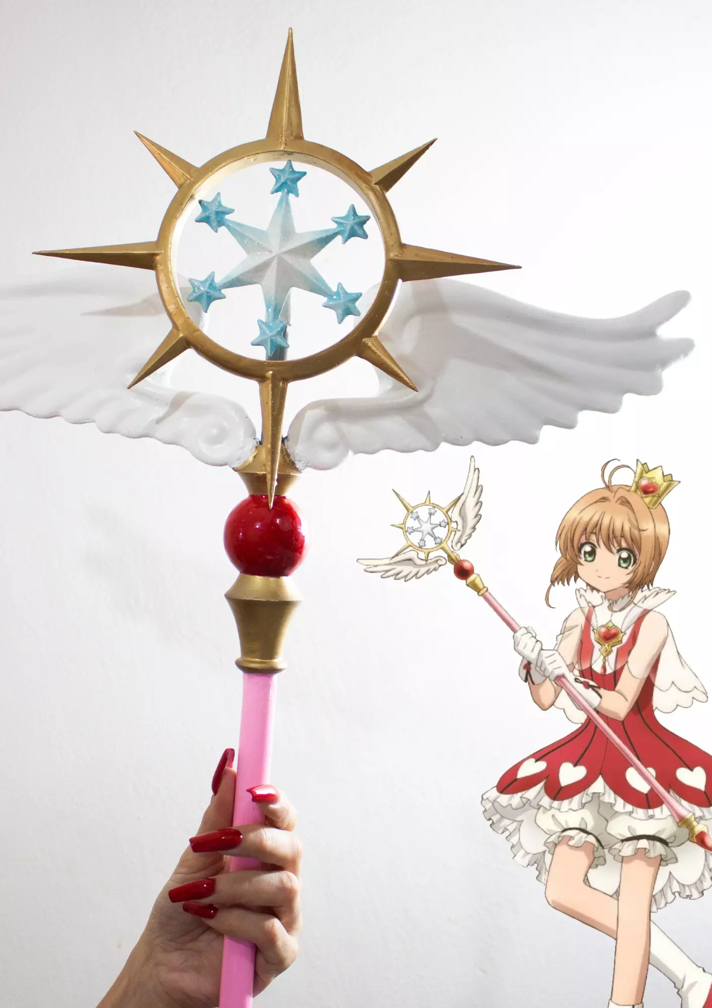 Sakura Card Captor cane prop cosplay 3D print model_0