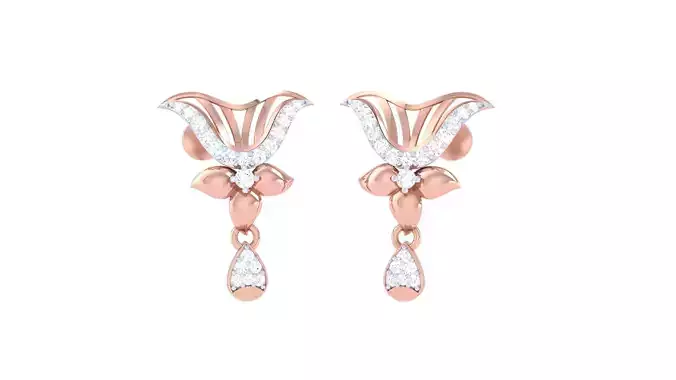 Women Long Earring 3dm STL OBJ FBX Renders Details 3D print model Women Long Earring 3dm STL OBJ FBX Renders Details 3D print model