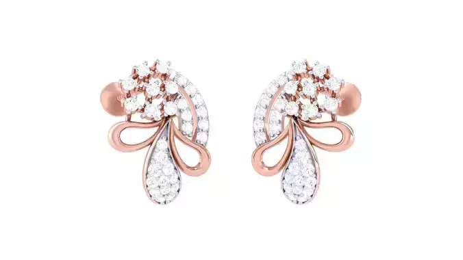 Women Long Earring 3dm STL OBJ FBX Renders Details 3D print model