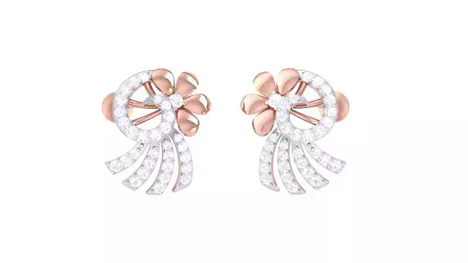 Women Long Earring 3dm STL OBJ FBX Renders Details 3D print model Women Long Earring 3dm STL OBJ FBX Renders Details 3D print model