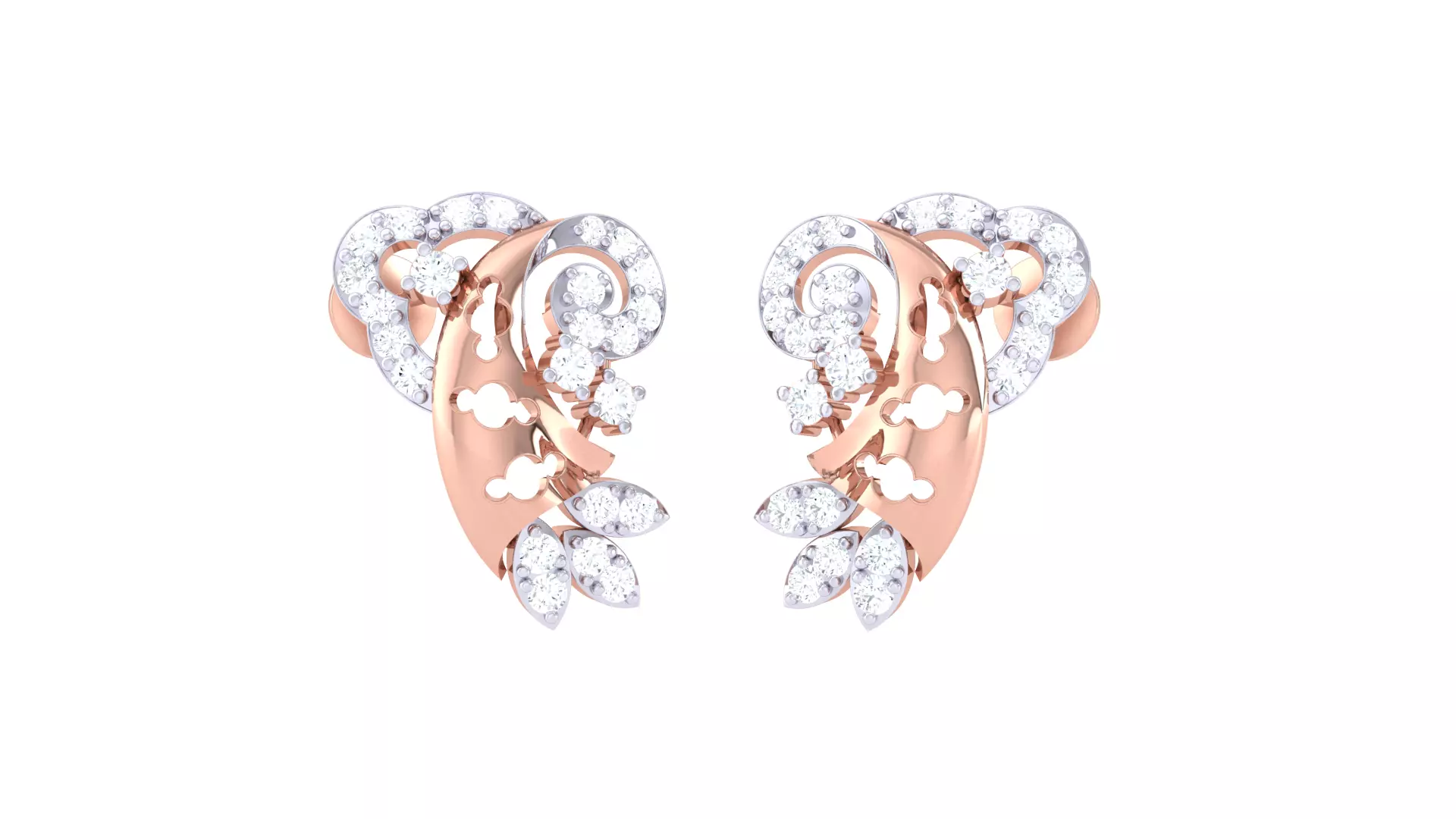 Women Long Earring 3dm STL OBJ FBX Renders Details 3D print model_0