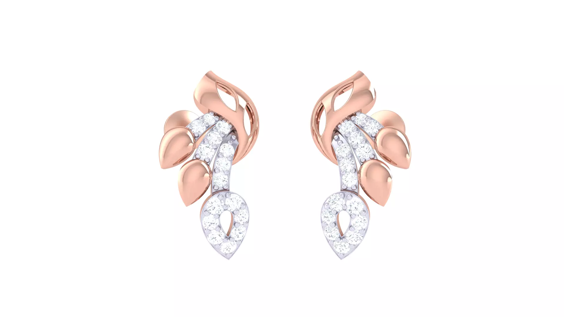 Women Long Earring 3dm STL OBJ FBX Renders Details 3D print model_0