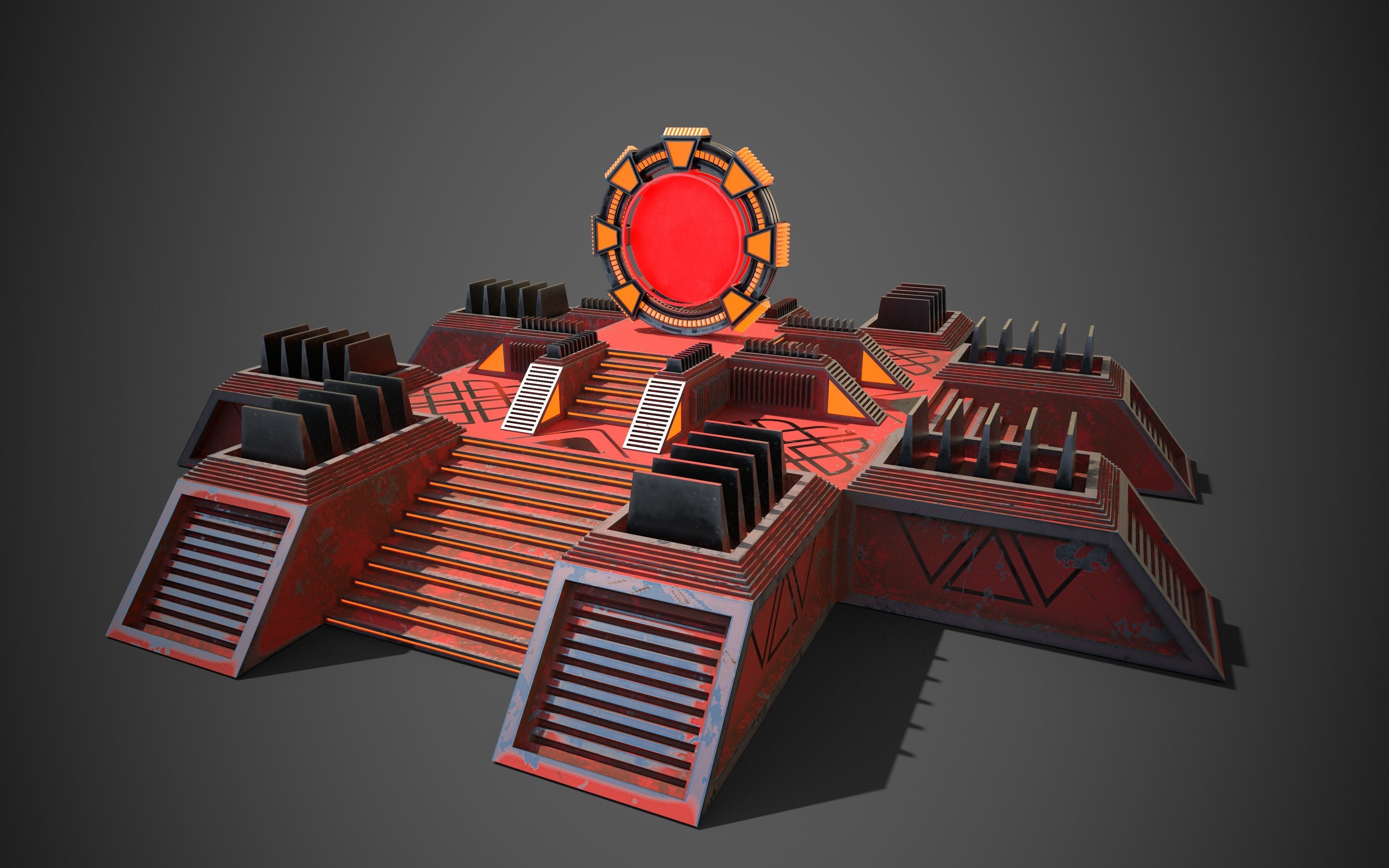 Star Gate Portal One Low-poly 3D model_2