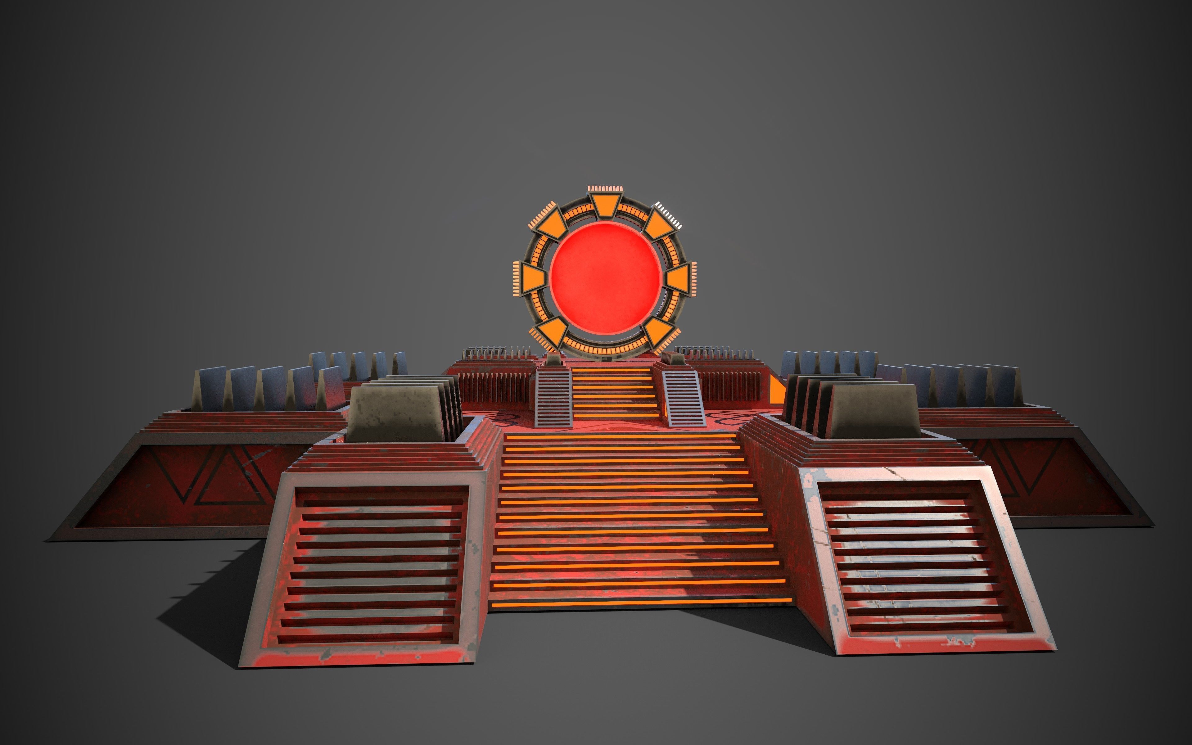 Star Gate Portal One Low-poly 3D model_3