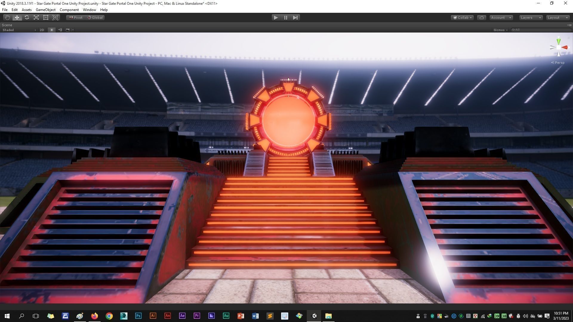 Star Gate Portal One Low-poly 3D model_17