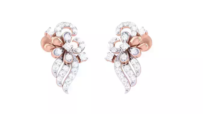 Women Long Earring 3dm STL OBJ FBX Renders Details 3D print model Women Long Earring 3dm STL OBJ FBX Renders Details 3D print model