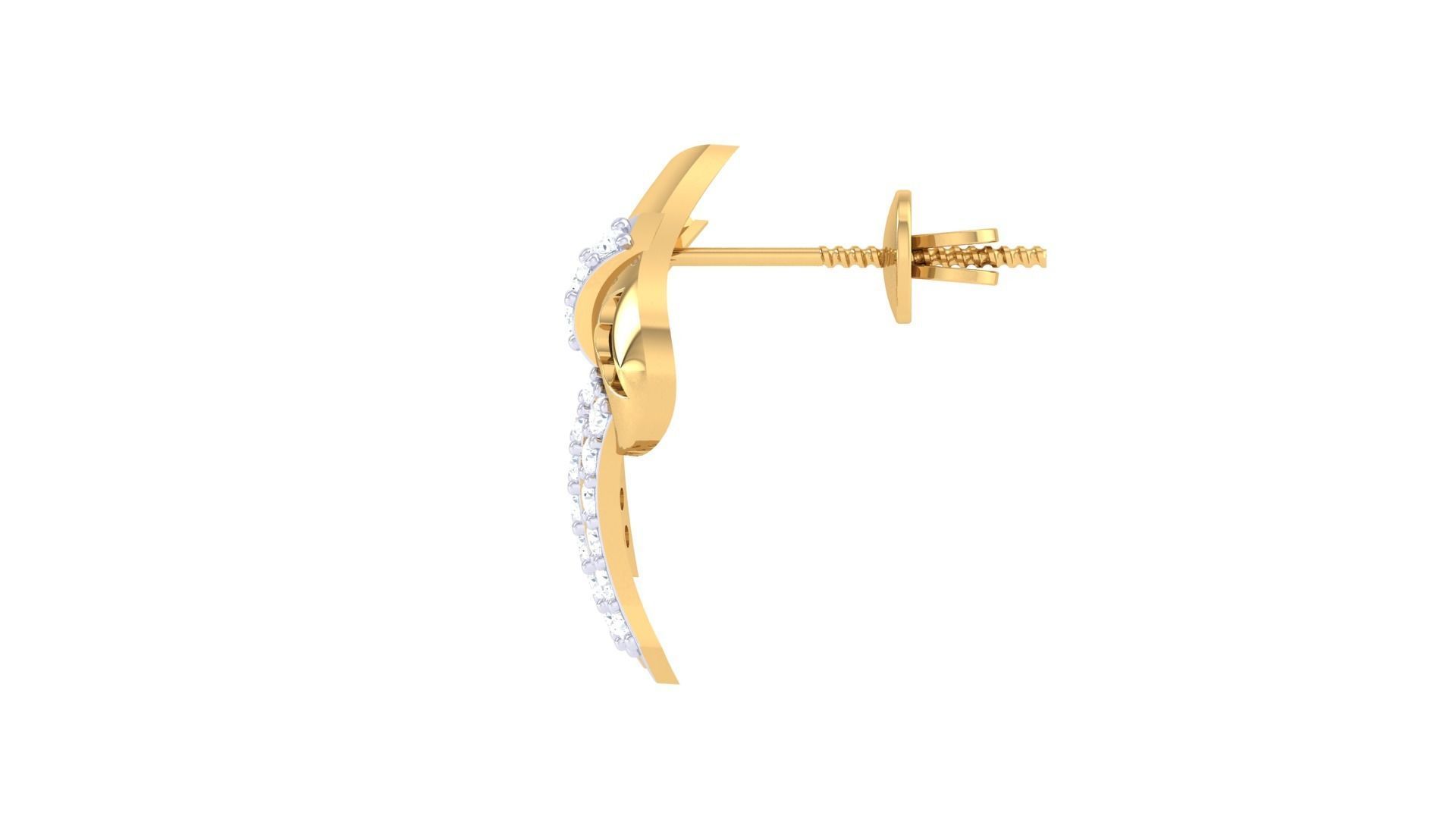 Women Long Earring 3dm STL OBJ FBX Renders Details 3D print model_4