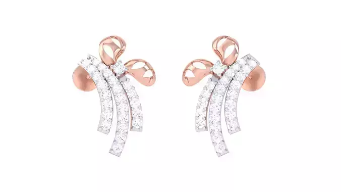 Women Long Earring 3dm STL OBJ FBX Renders Details