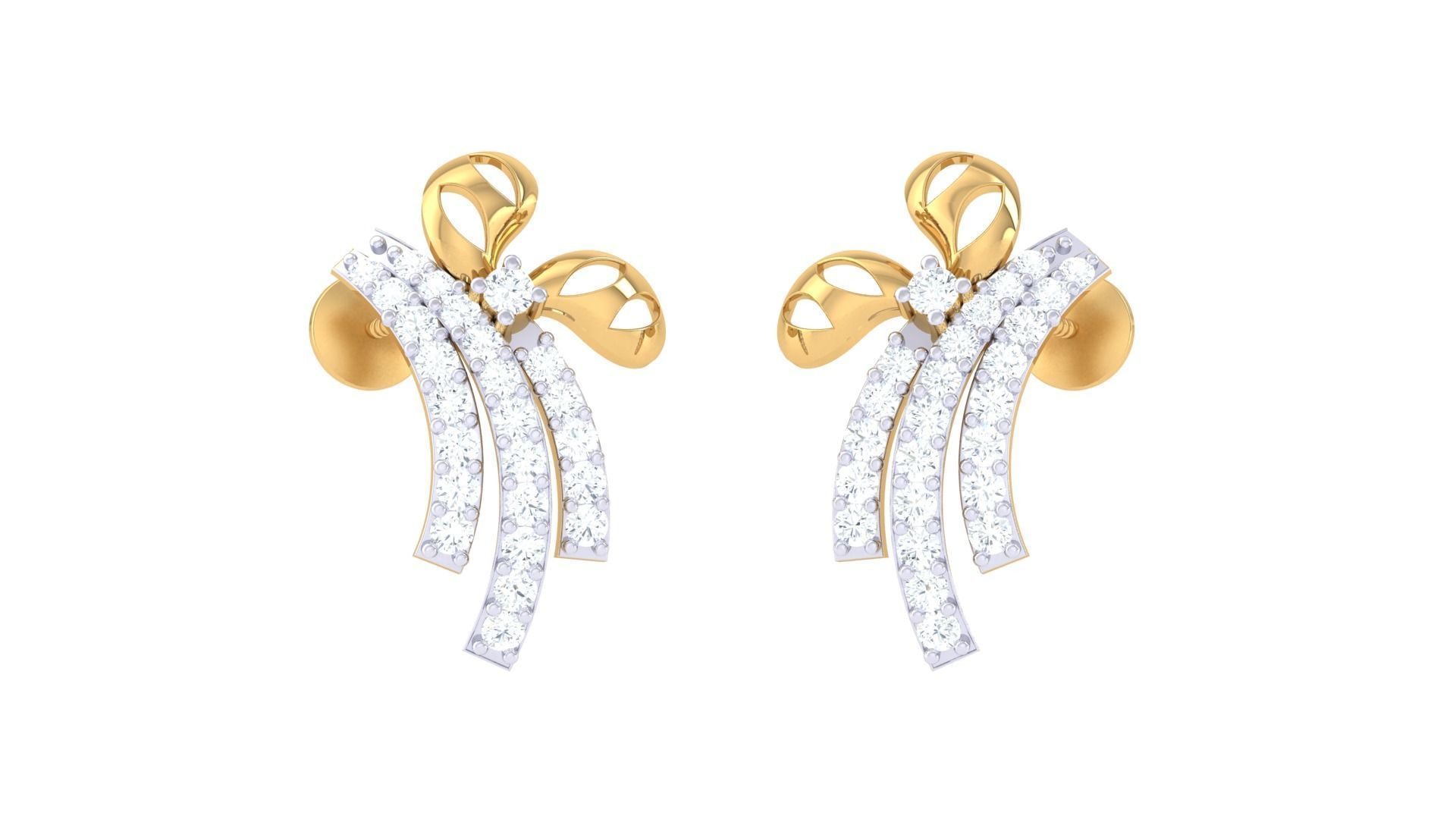 Women Long Earring 3dm STL OBJ FBX Renders Details 3D print model_2