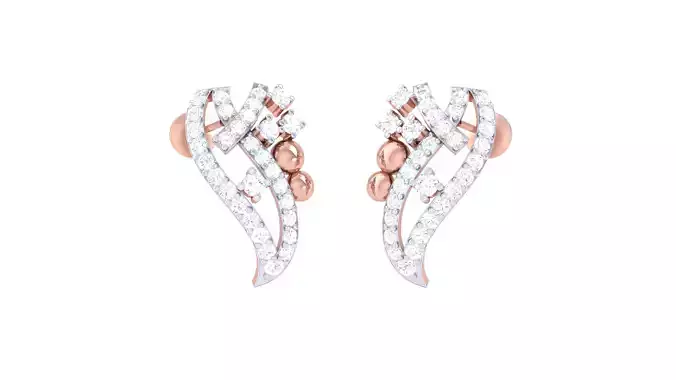 Women Long Earring 3dm STL OBJ FBX Renders Details