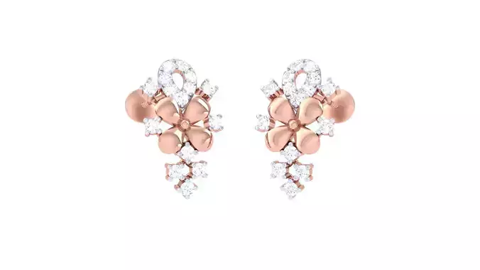 Women Long Earring 3dm STL OBJ FBX Renders Details