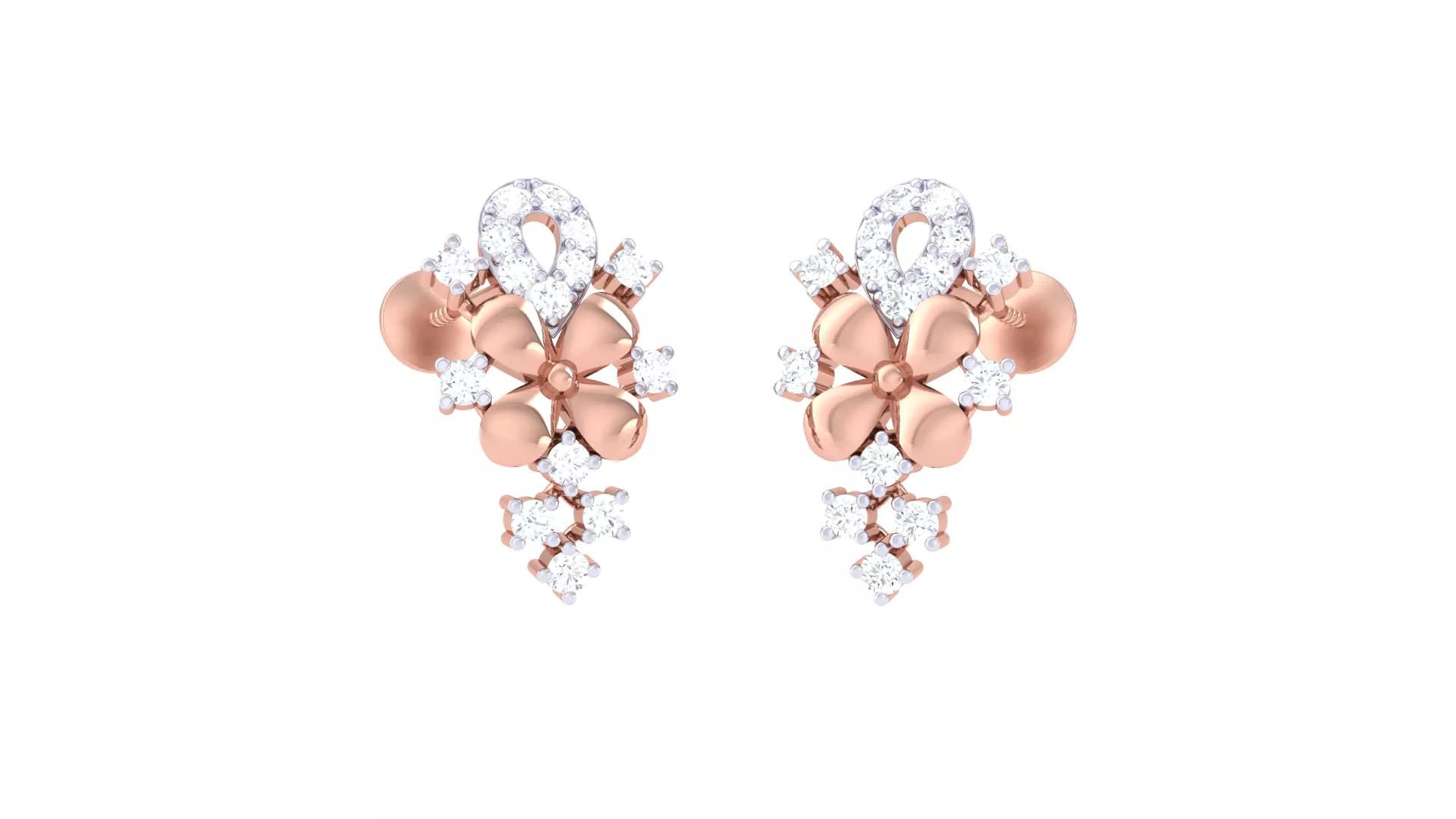 Women Long Earring 3dm STL OBJ FBX Renders Details 3D print model_0