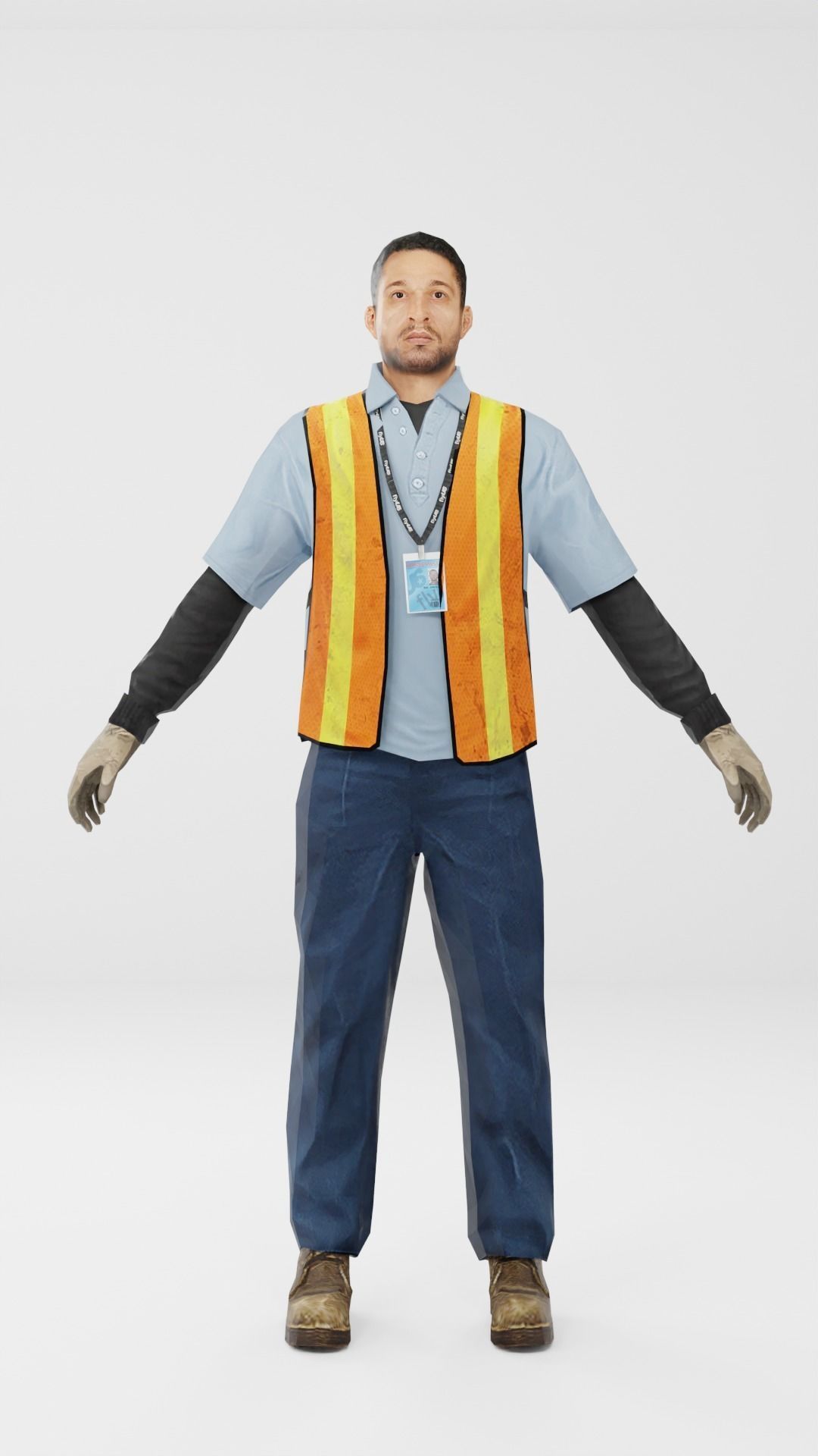 Worker Pack Low-poly 3D model Low-poly 3D model_8