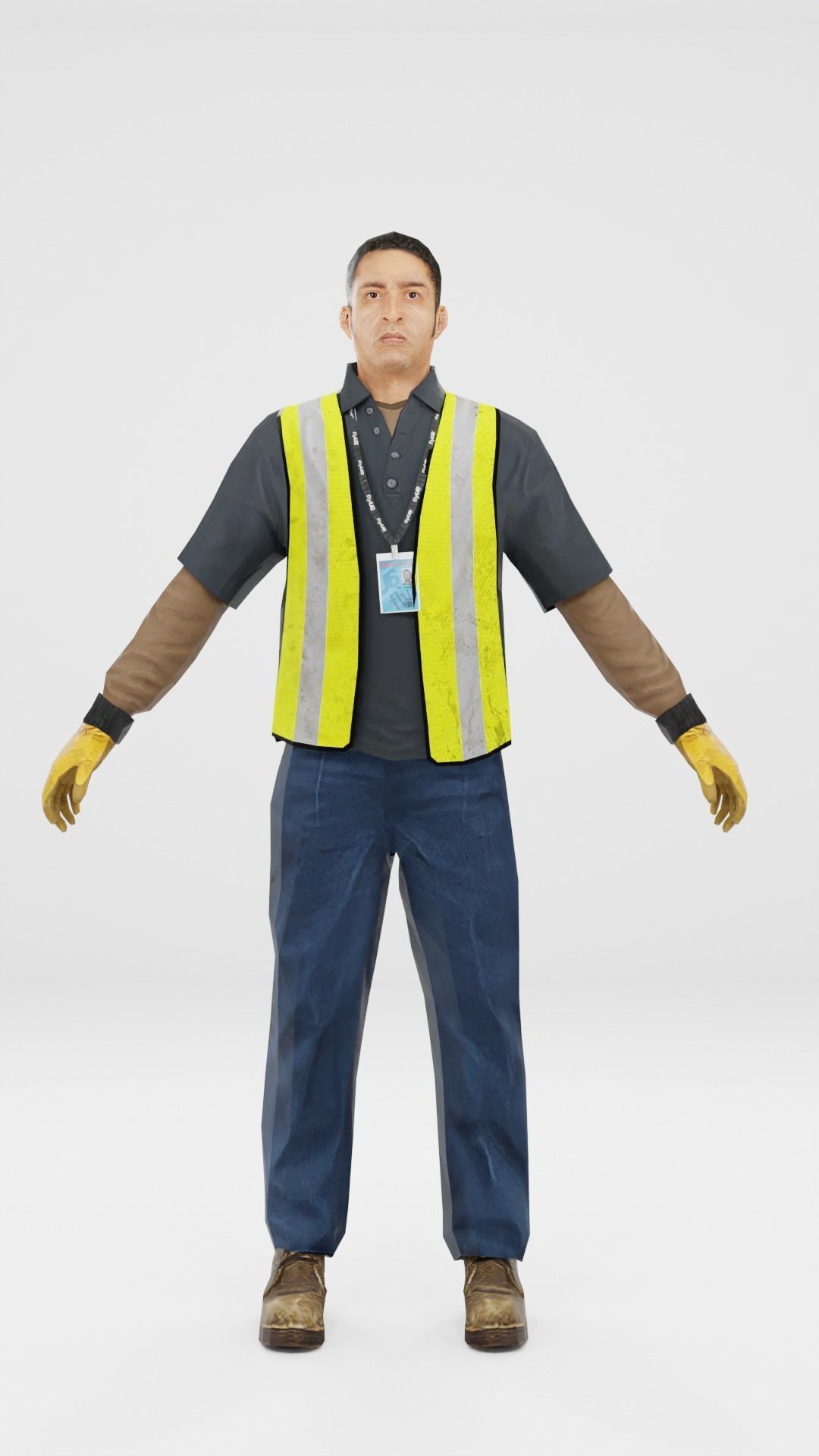 Worker Pack Low-poly 3D model Low-poly 3D model_7