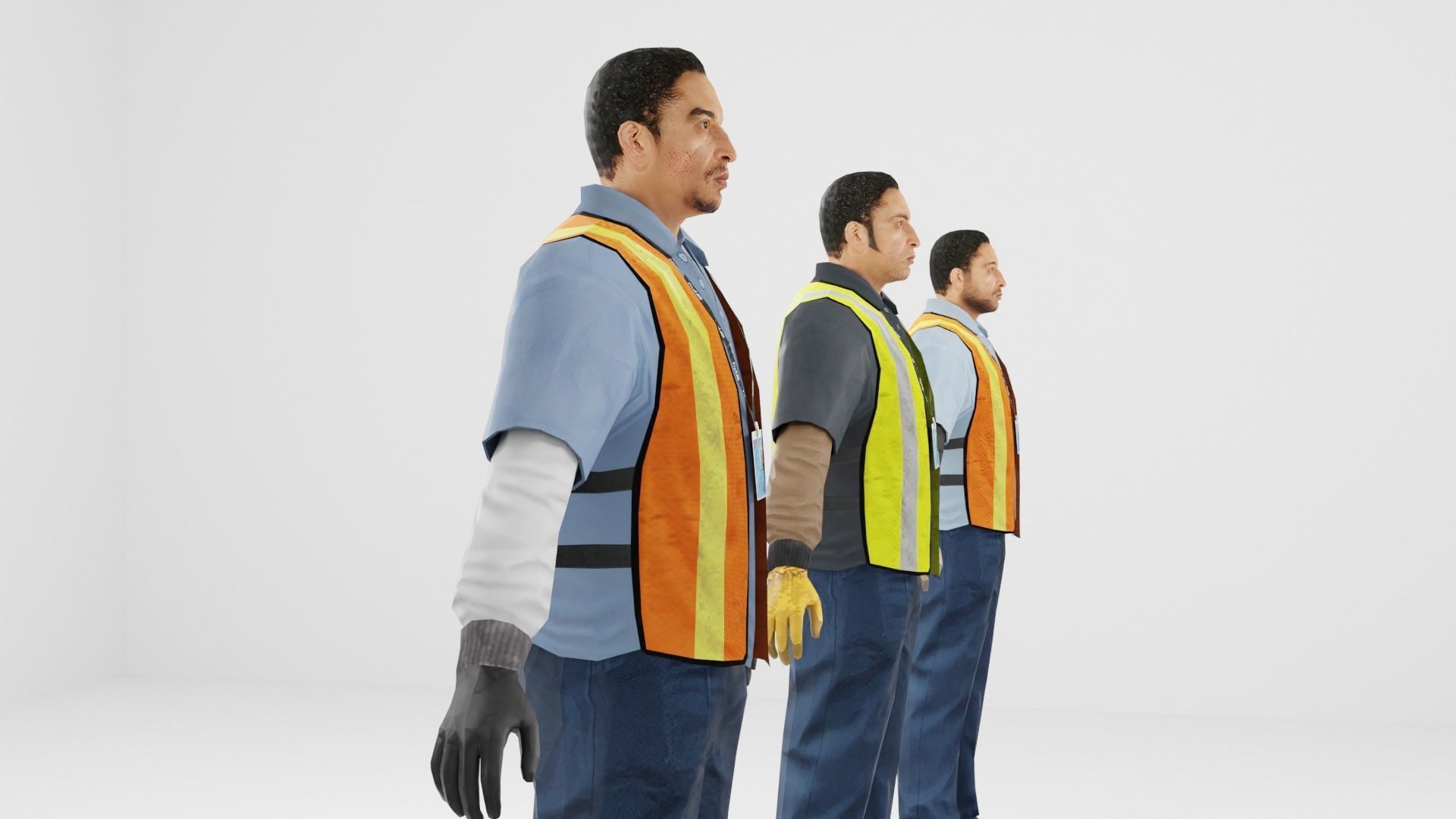 Worker Pack Low-poly 3D model Low-poly 3D model_13