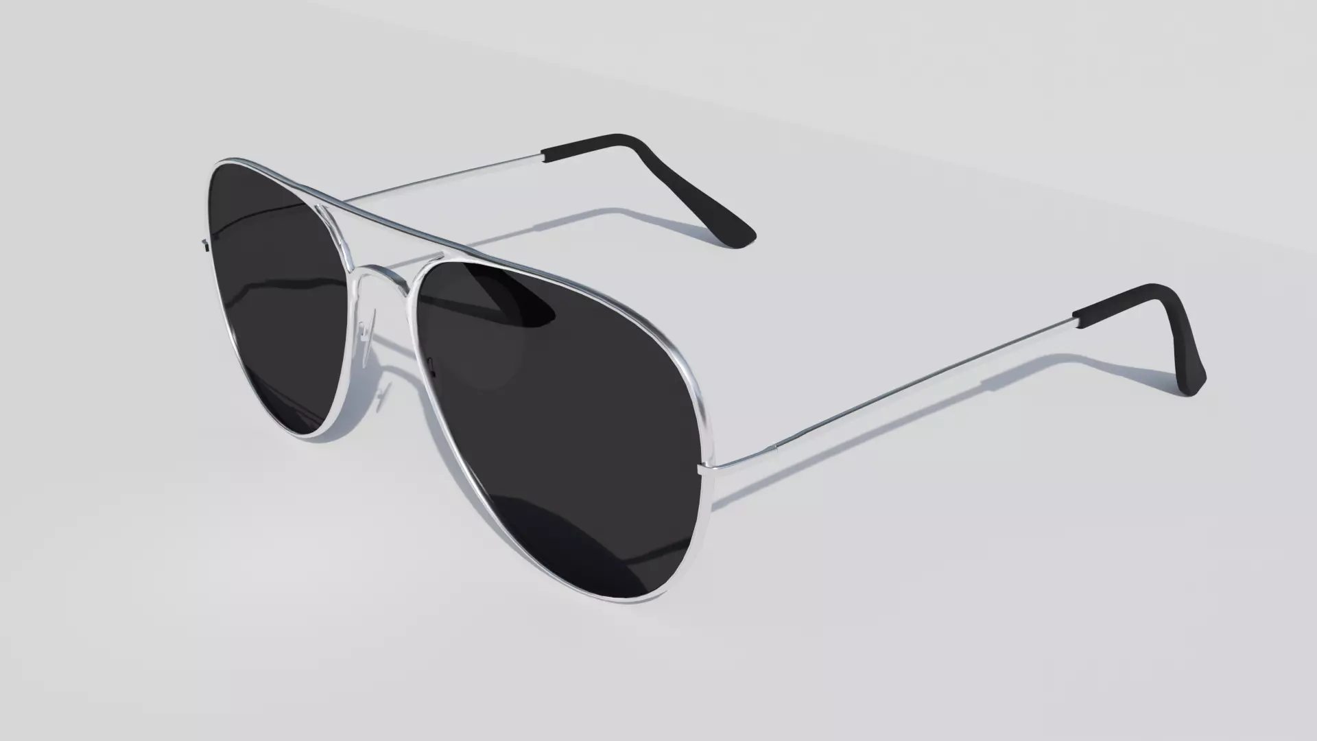 Aviators aviator sunglasses 3D model_0