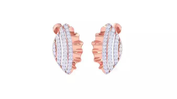 Women Stud Earring 3dm STL OBJ FBX Renders Details