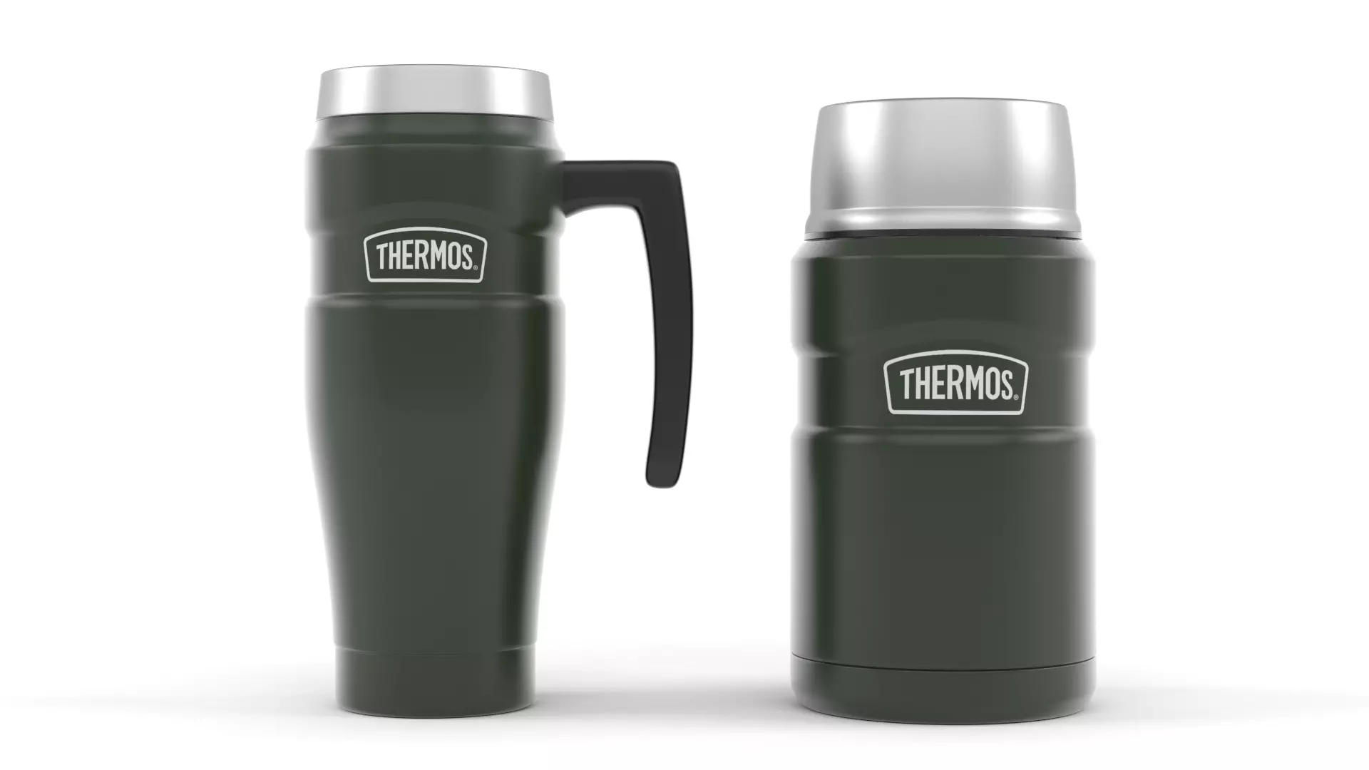 Thermos King Stainless Steel 3D model