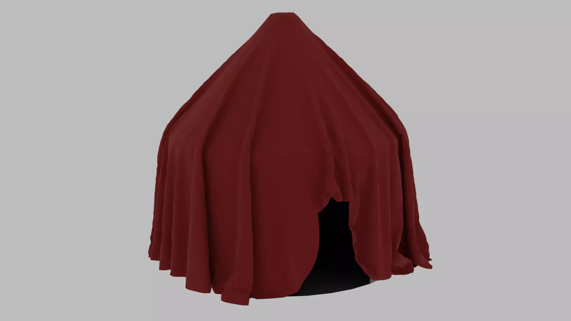 Camping Tent  Low-poly 3D model_0