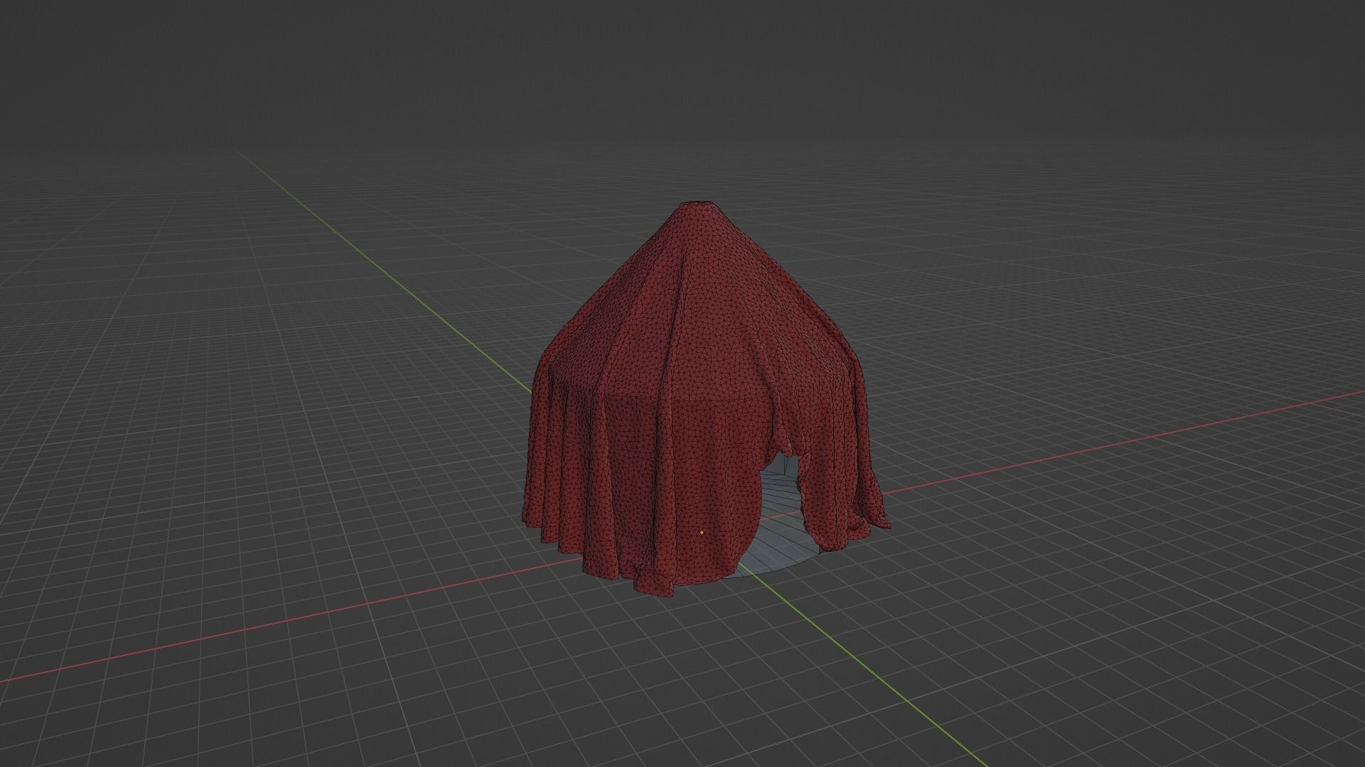 Camping Tent  Low-poly 3D model_6