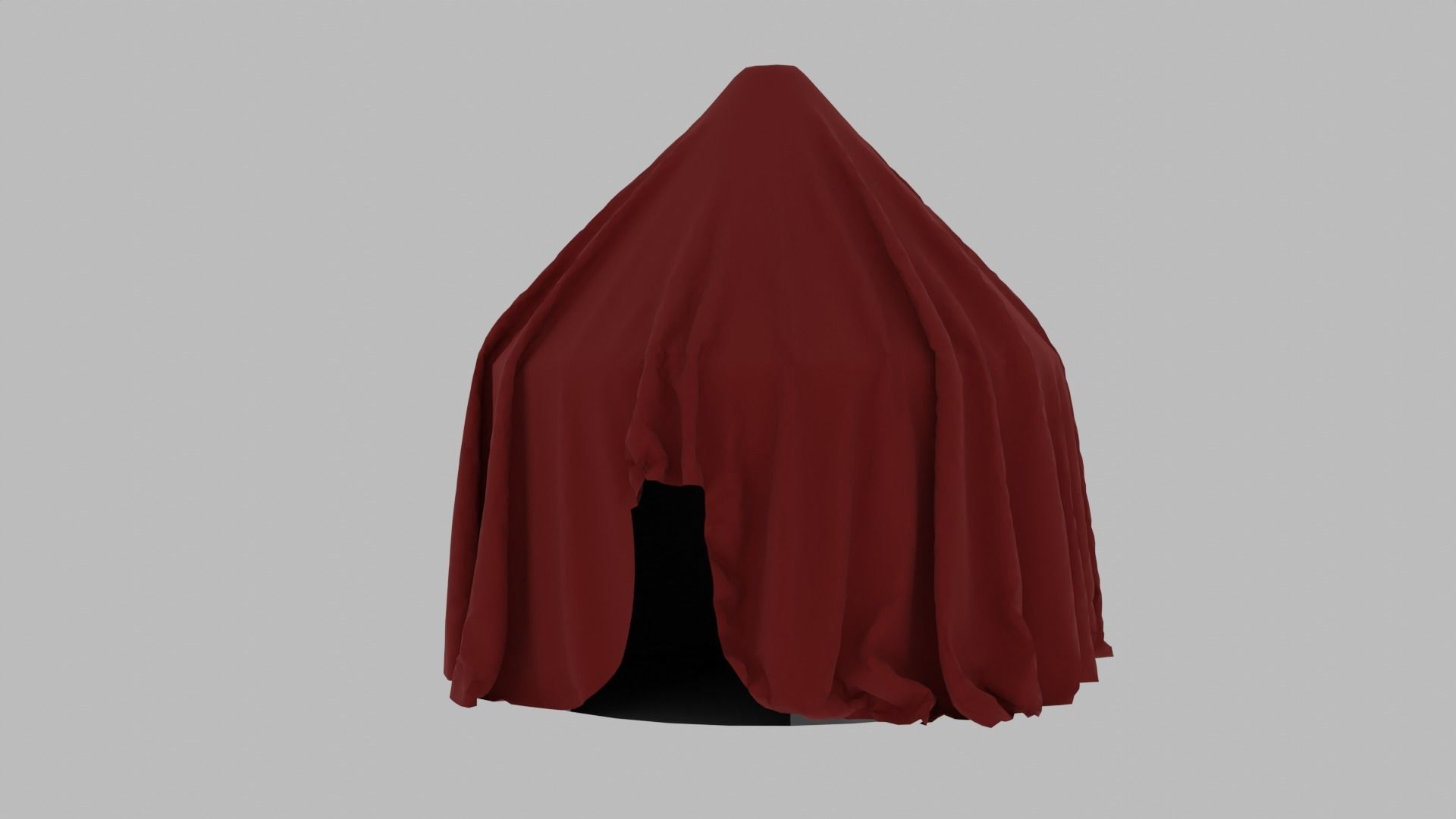 Camping Tent  Low-poly 3D model_5