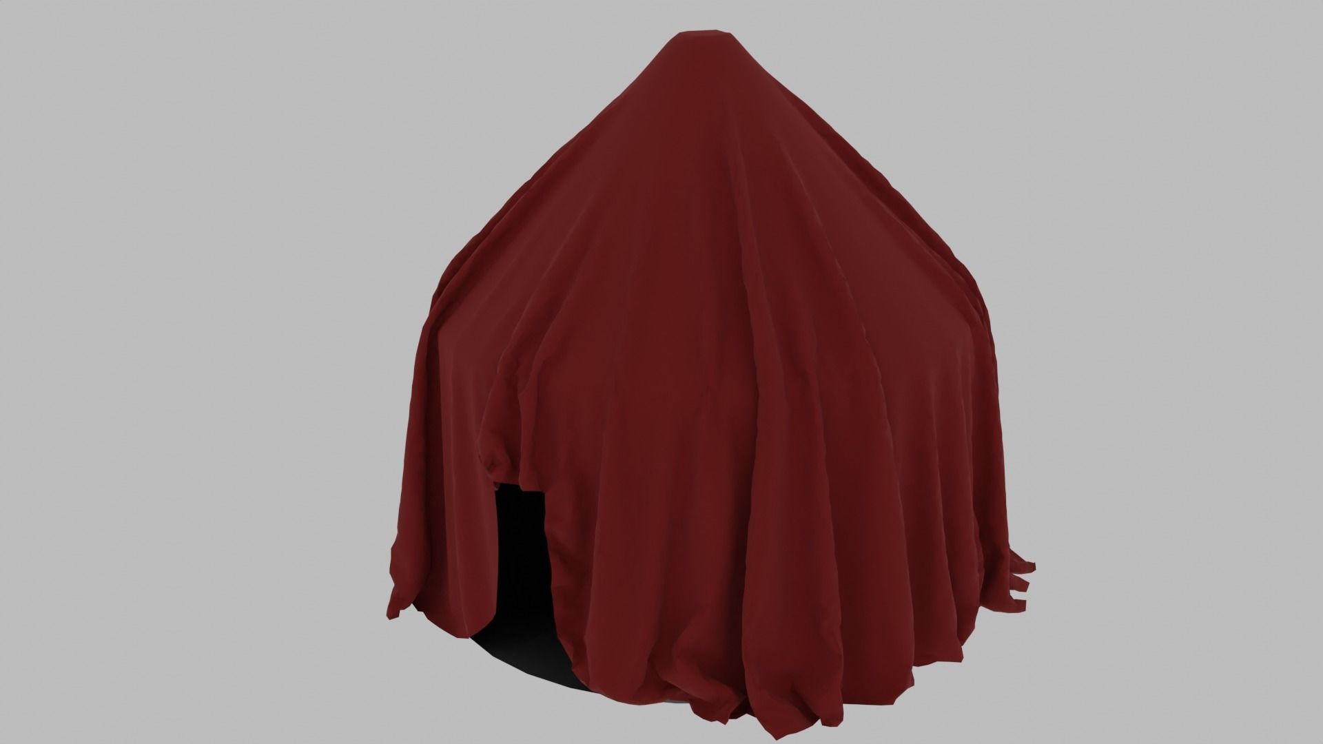 Camping Tent  Low-poly 3D model_1