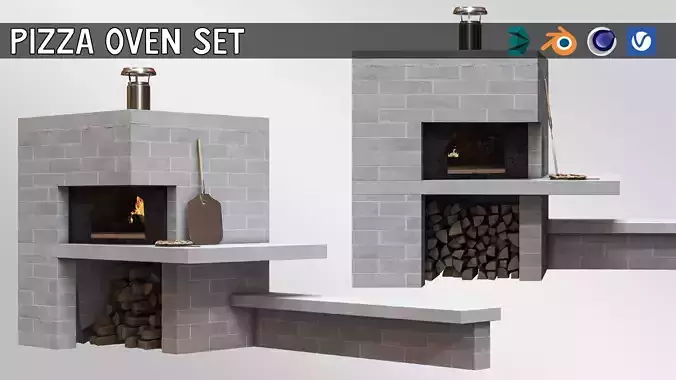 Pizza Oven Set01