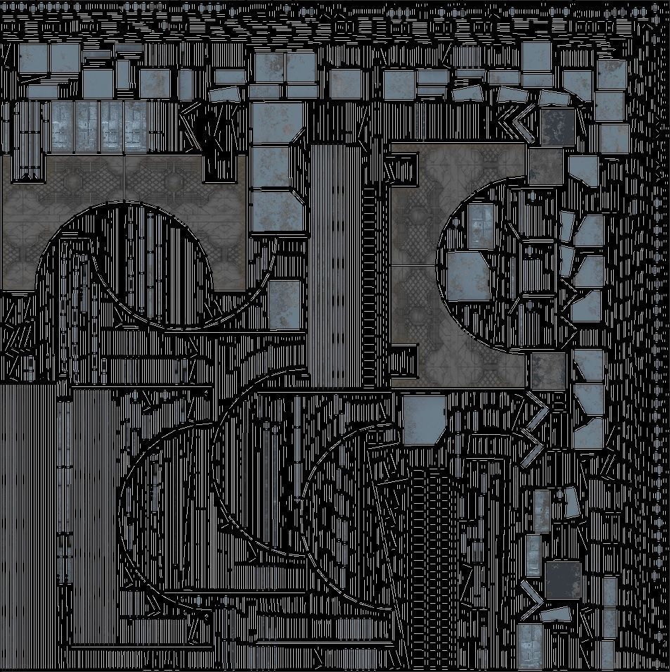 Platform for Games Low-poly 3D model_7