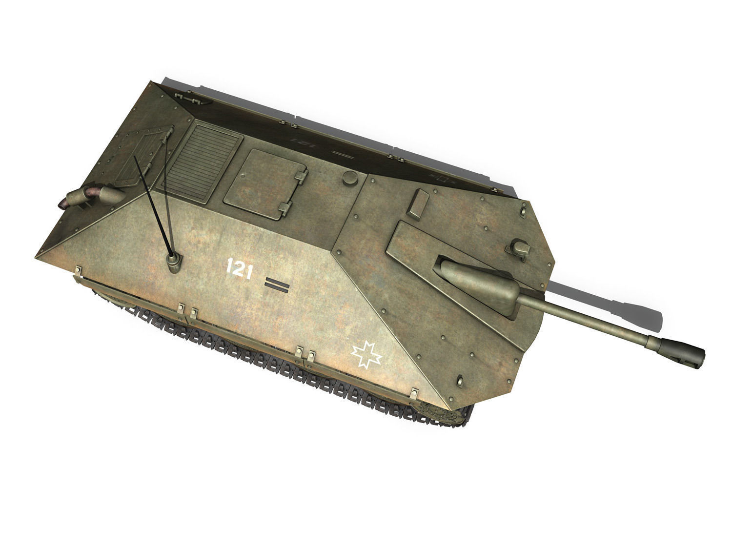 Maresal M-06 - Romanian tank hunter 3D model_7