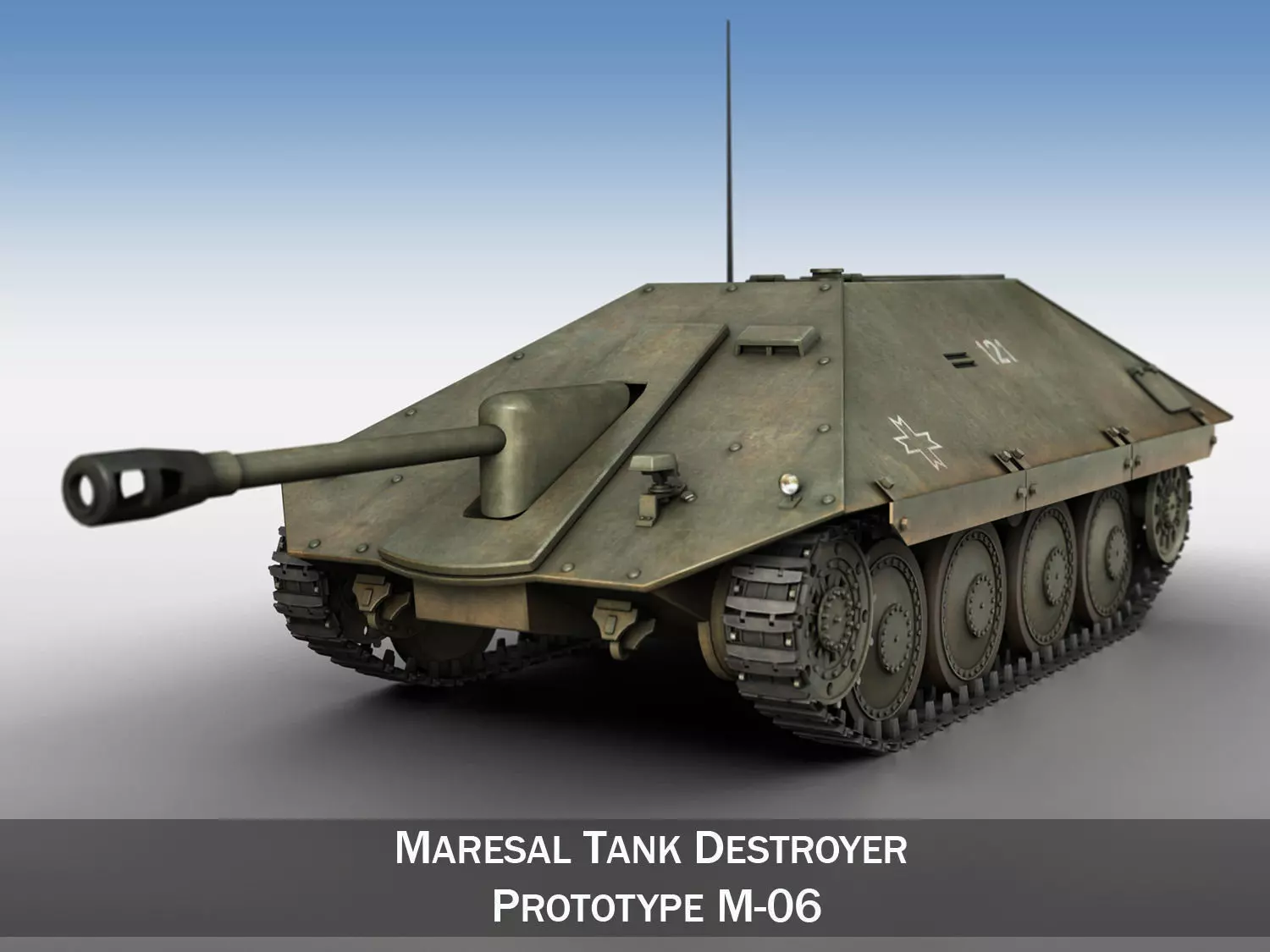 Maresal M-06 - Romanian tank hunter 3D model_0