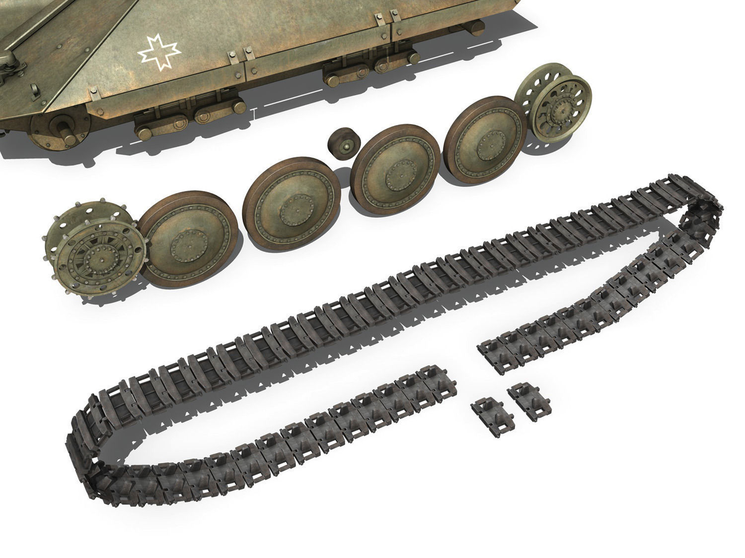 Maresal M-06 - Romanian tank hunter 3D model_8