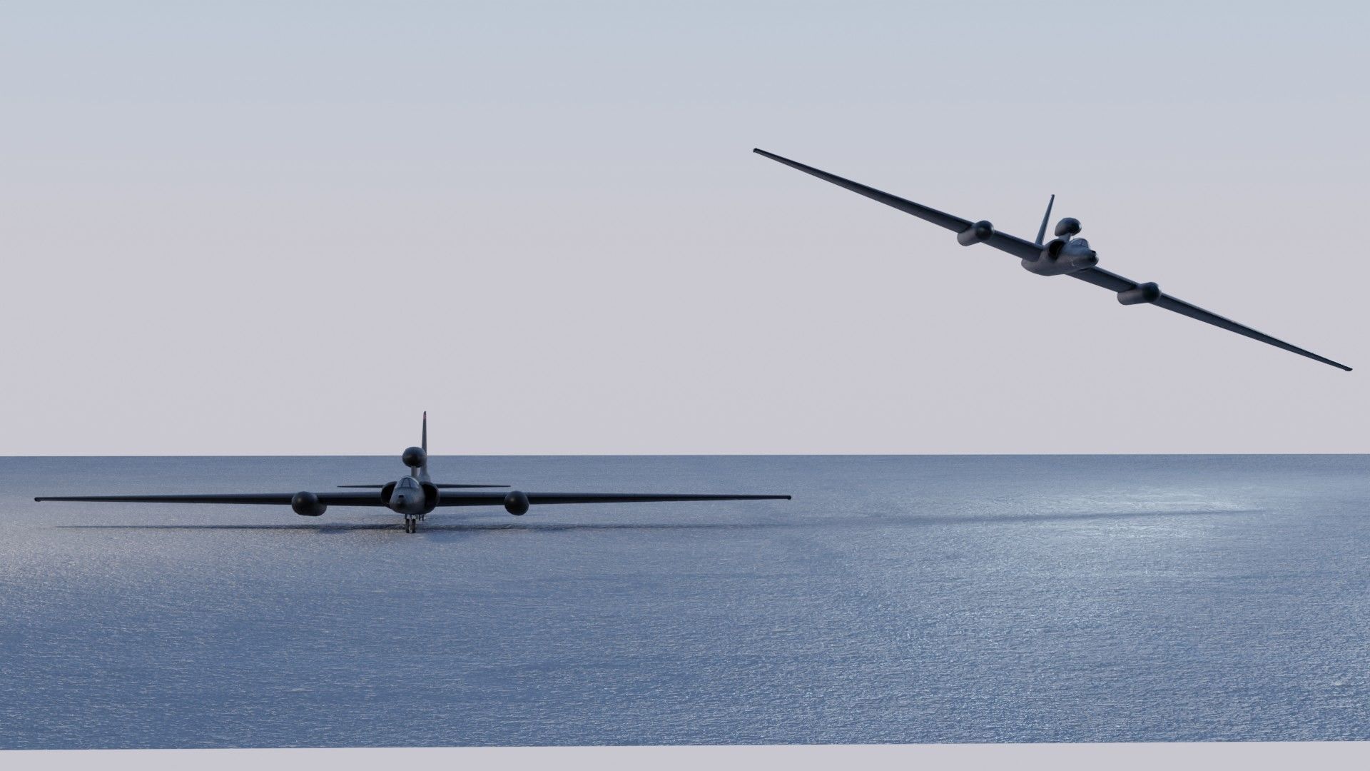 Lockheed U-2S Dragon Lady Low-poly 3D model_18
