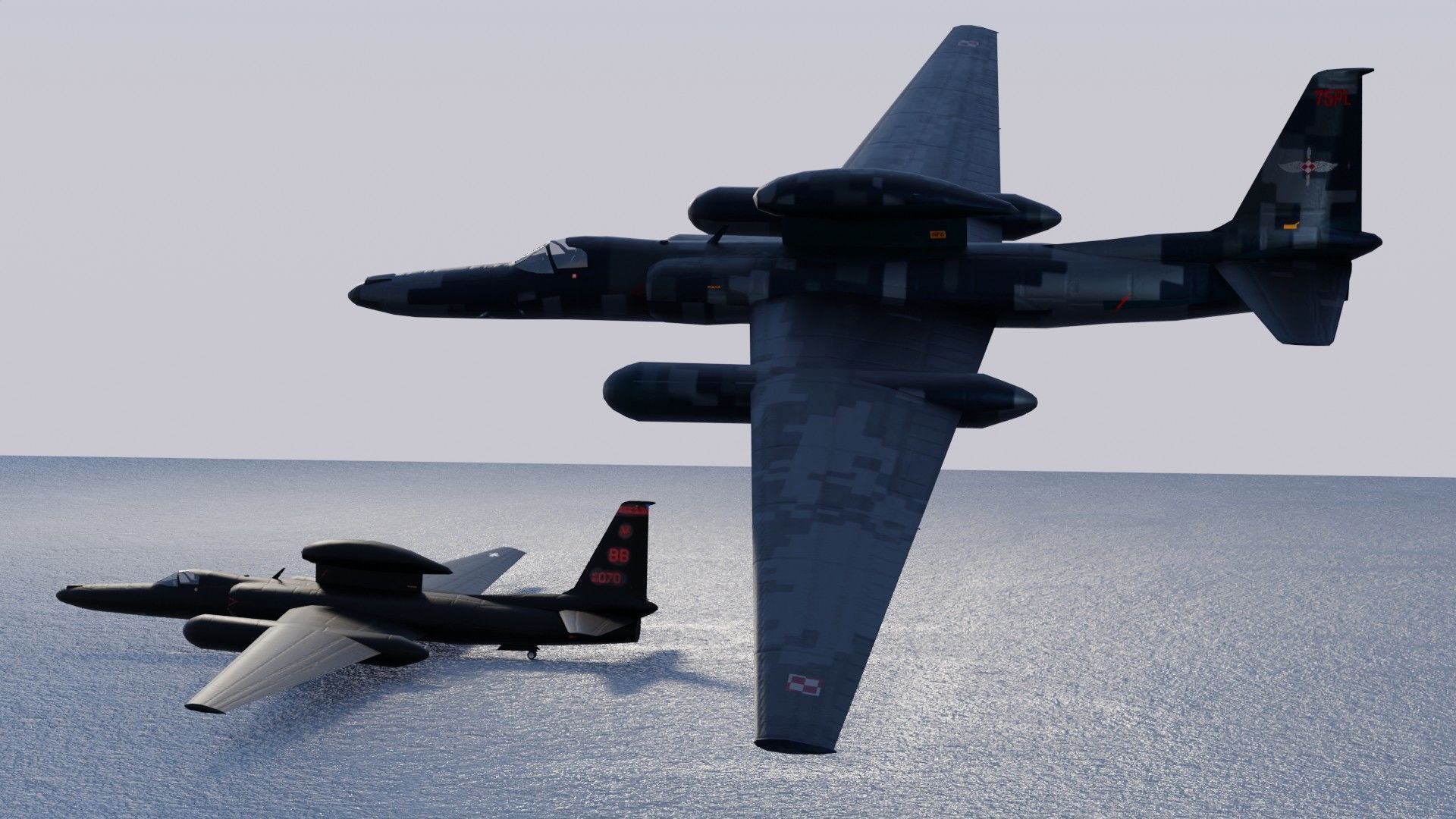 Lockheed U-2S Dragon Lady Low-poly 3D model_16
