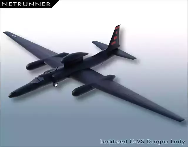 Lockheed U-2S Dragon Lady Low-poly 3D model