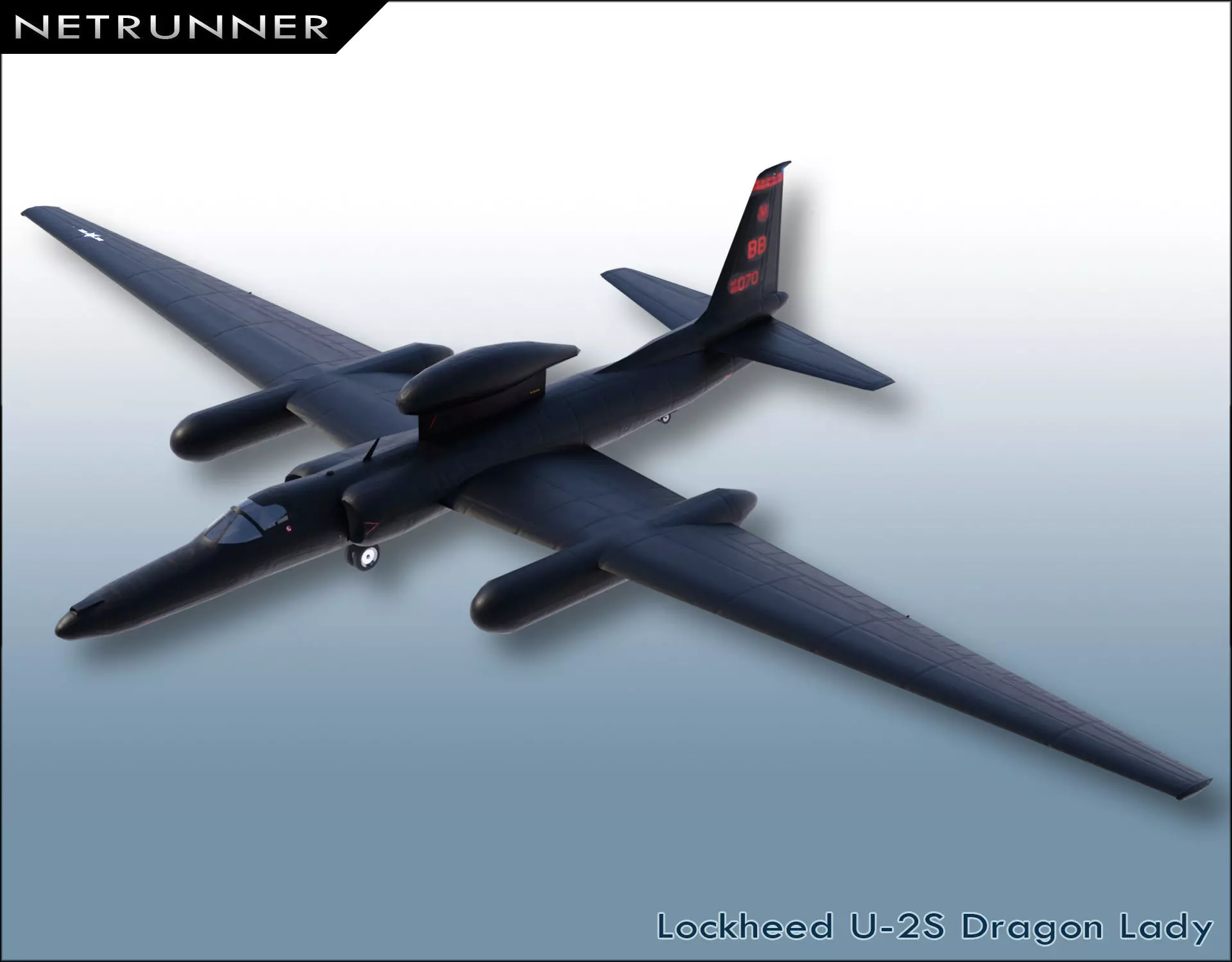 Lockheed U-2S Dragon Lady Low-poly 3D model_0
