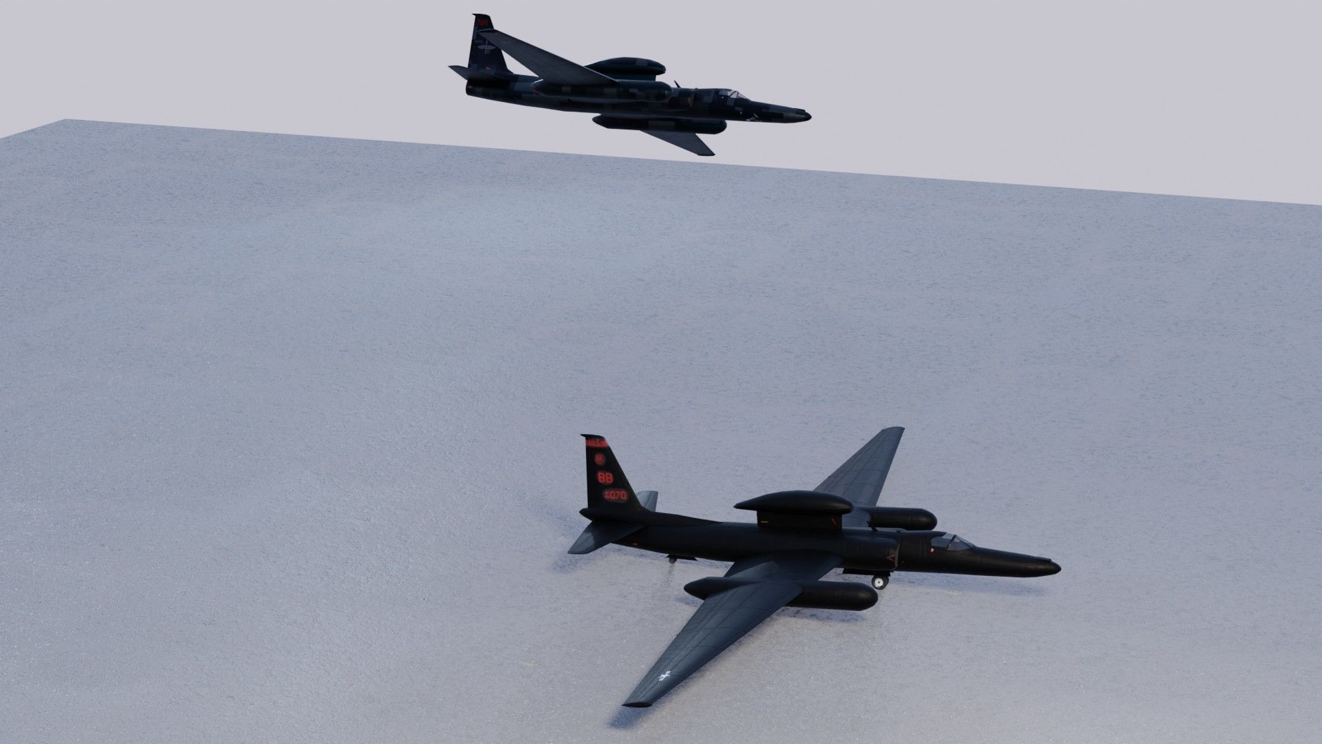 Lockheed U-2S Dragon Lady Low-poly 3D model_19