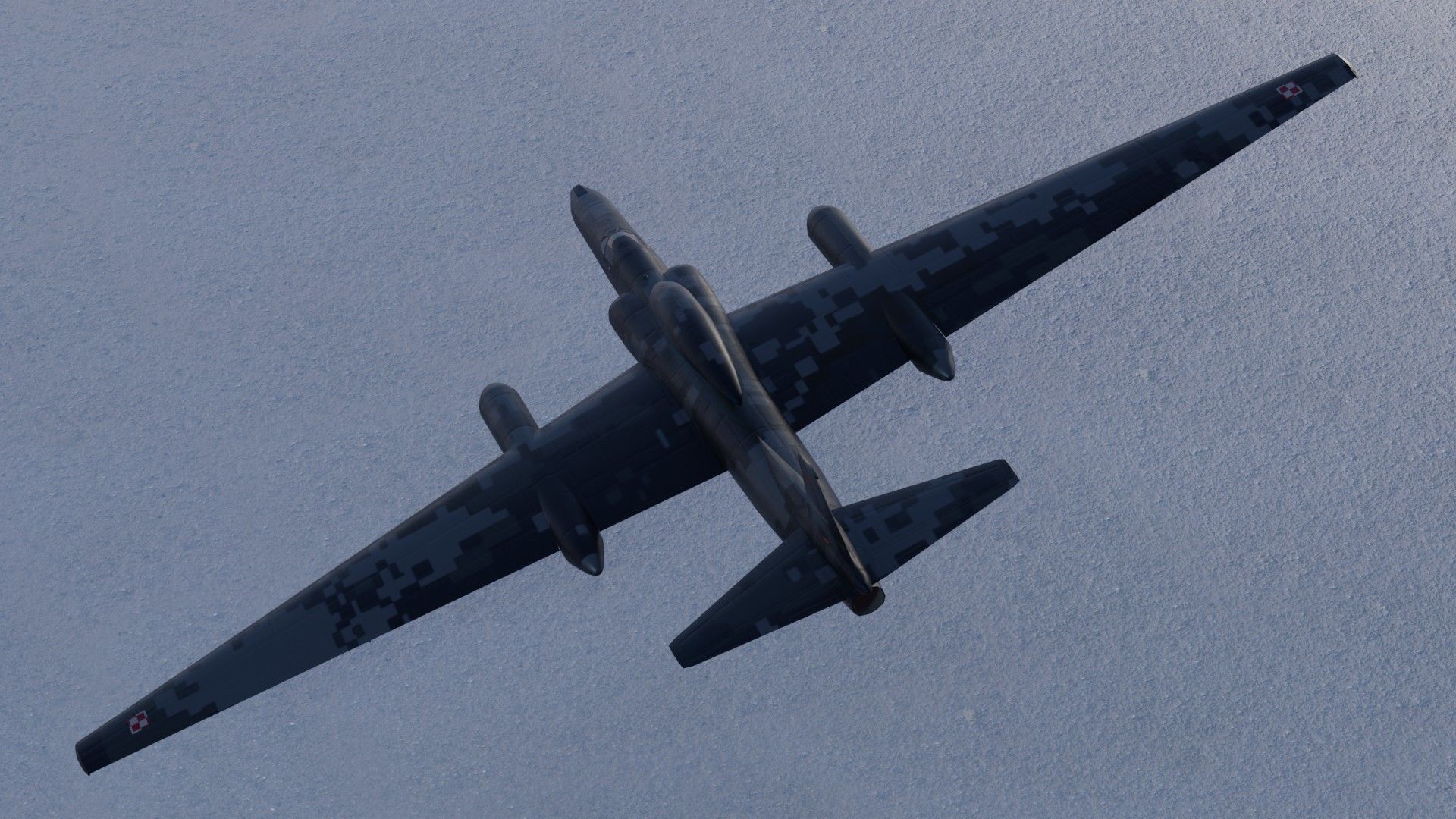 Lockheed U-2S Dragon Lady Low-poly 3D model_15