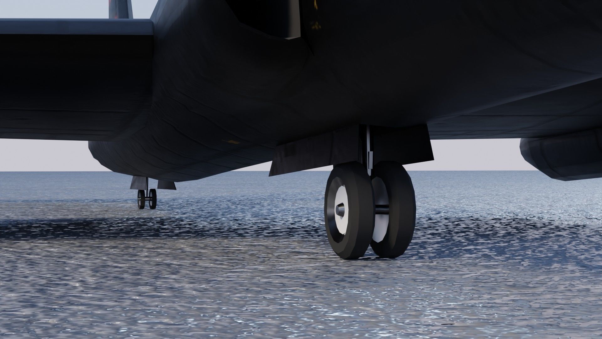 Lockheed U-2S Dragon Lady Low-poly 3D model_11