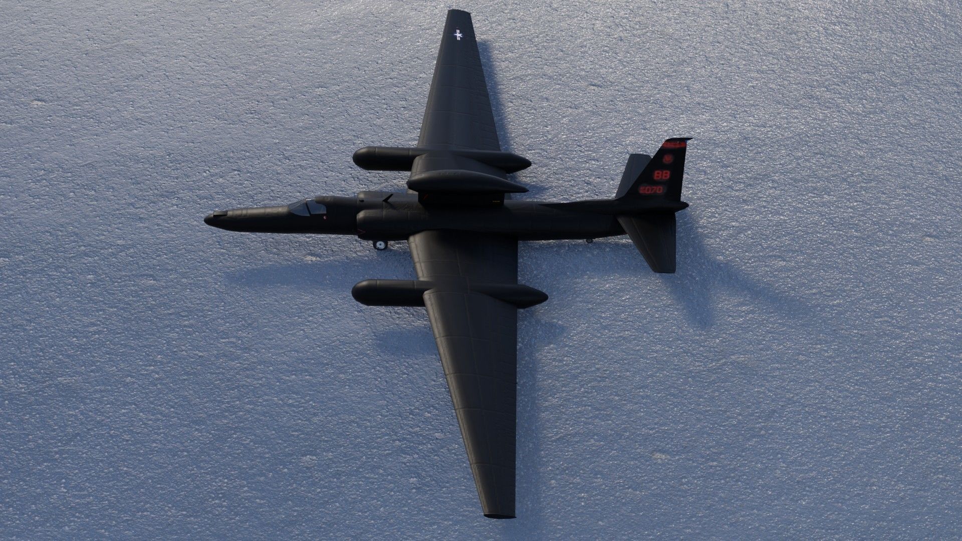 Lockheed U-2S Dragon Lady Low-poly 3D model_3